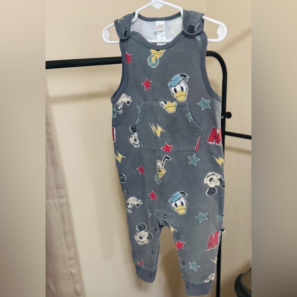 Baby Gray Disney Character Romper
